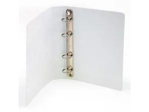 Alpha Presentation Binder 4 Rings A4, 63mm Spine, White (407)