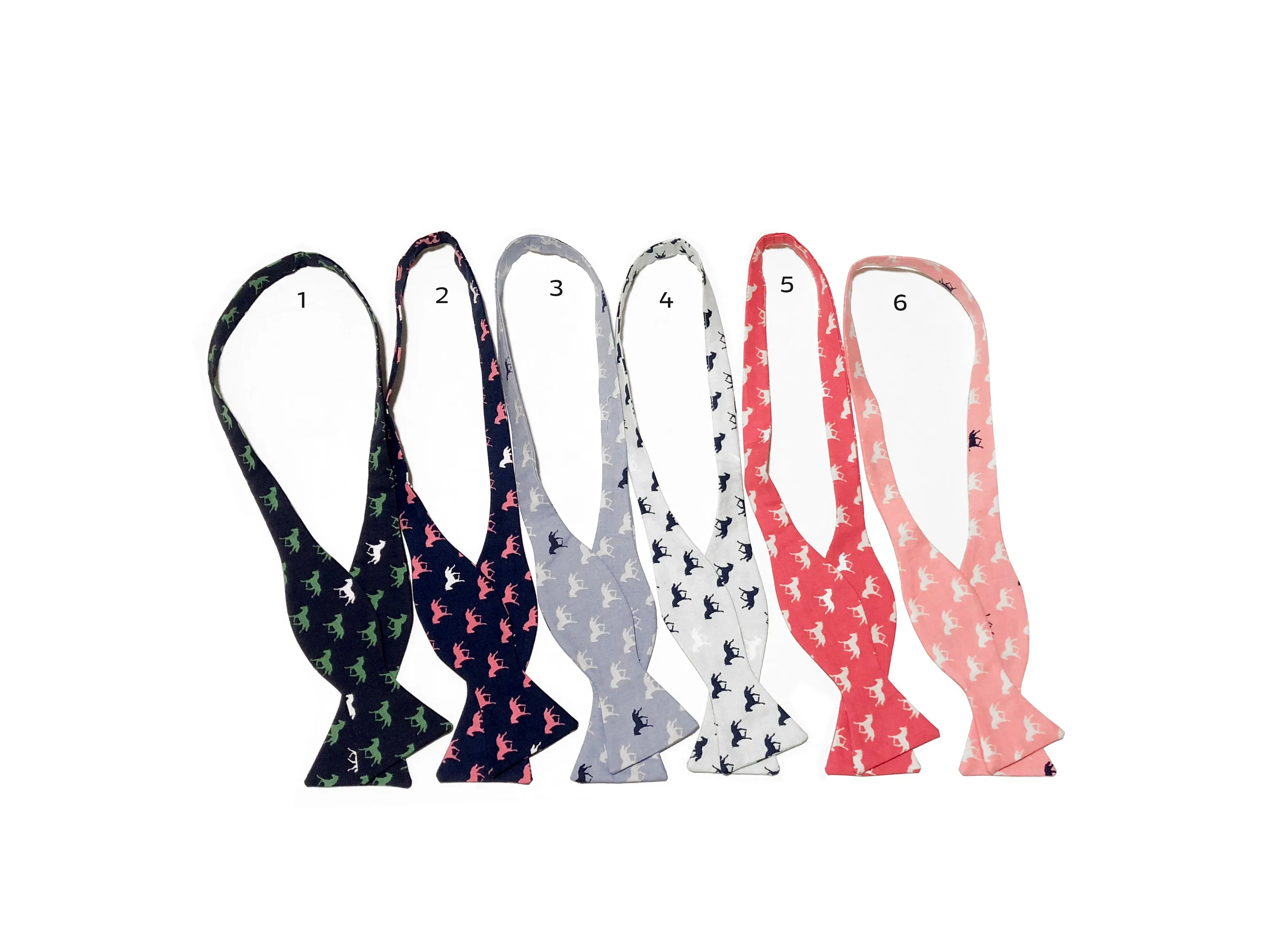 Derby Day Horses Novelty Bow Ties