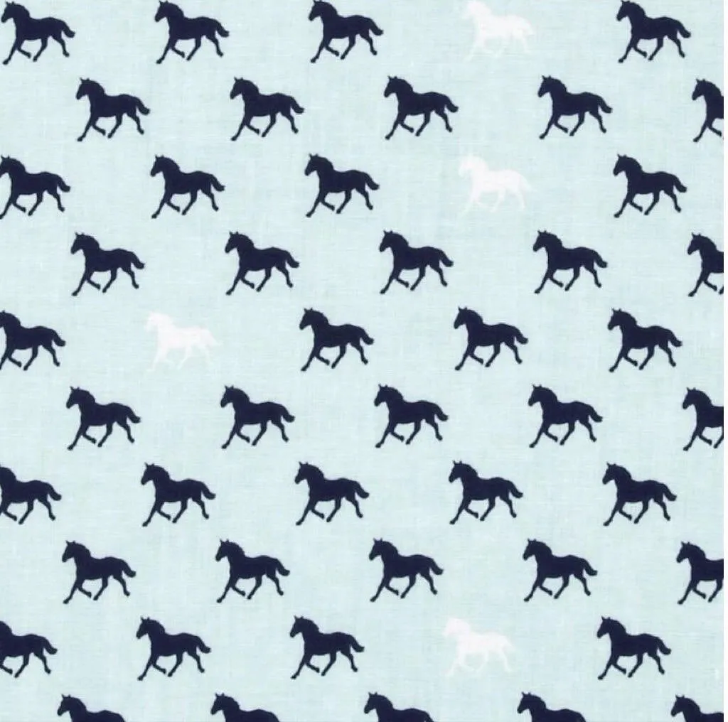 Derby Horses Bow Tie & Pocket Square Set