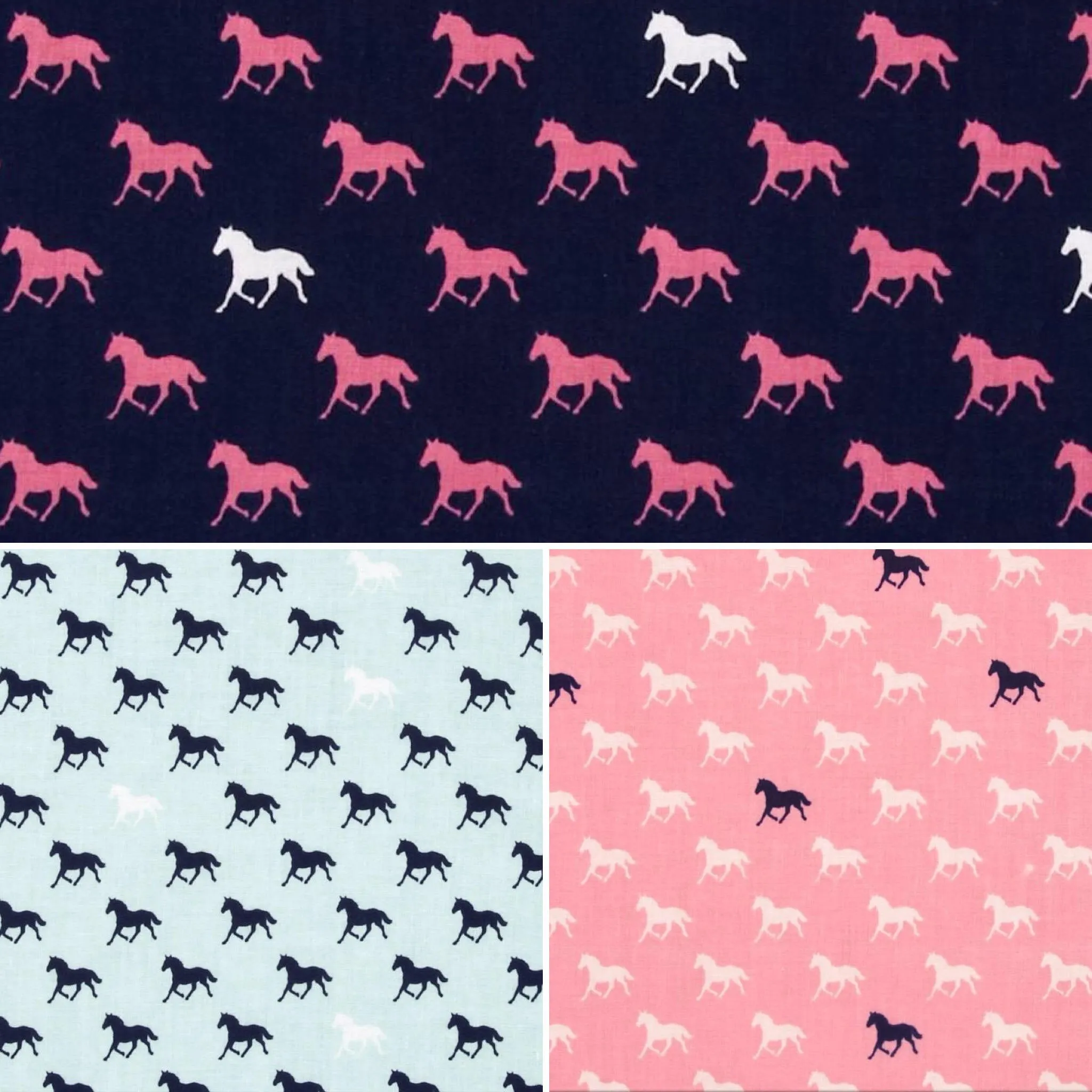 Derby Horses Bow Tie & Pocket Square Set