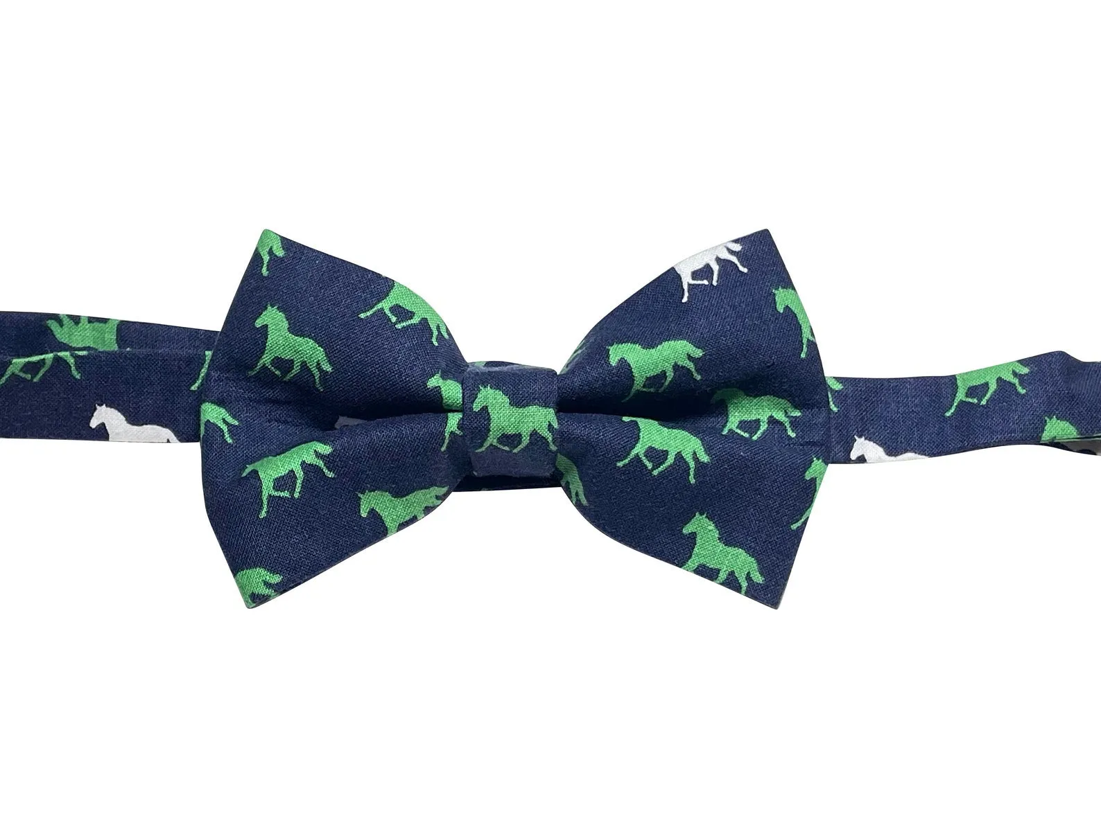 Derby Horses Bow Tie & Pocket Square Set