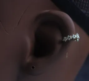 Gold Dainty Ziggy Ear Cuff Non-Piercing Jewelry