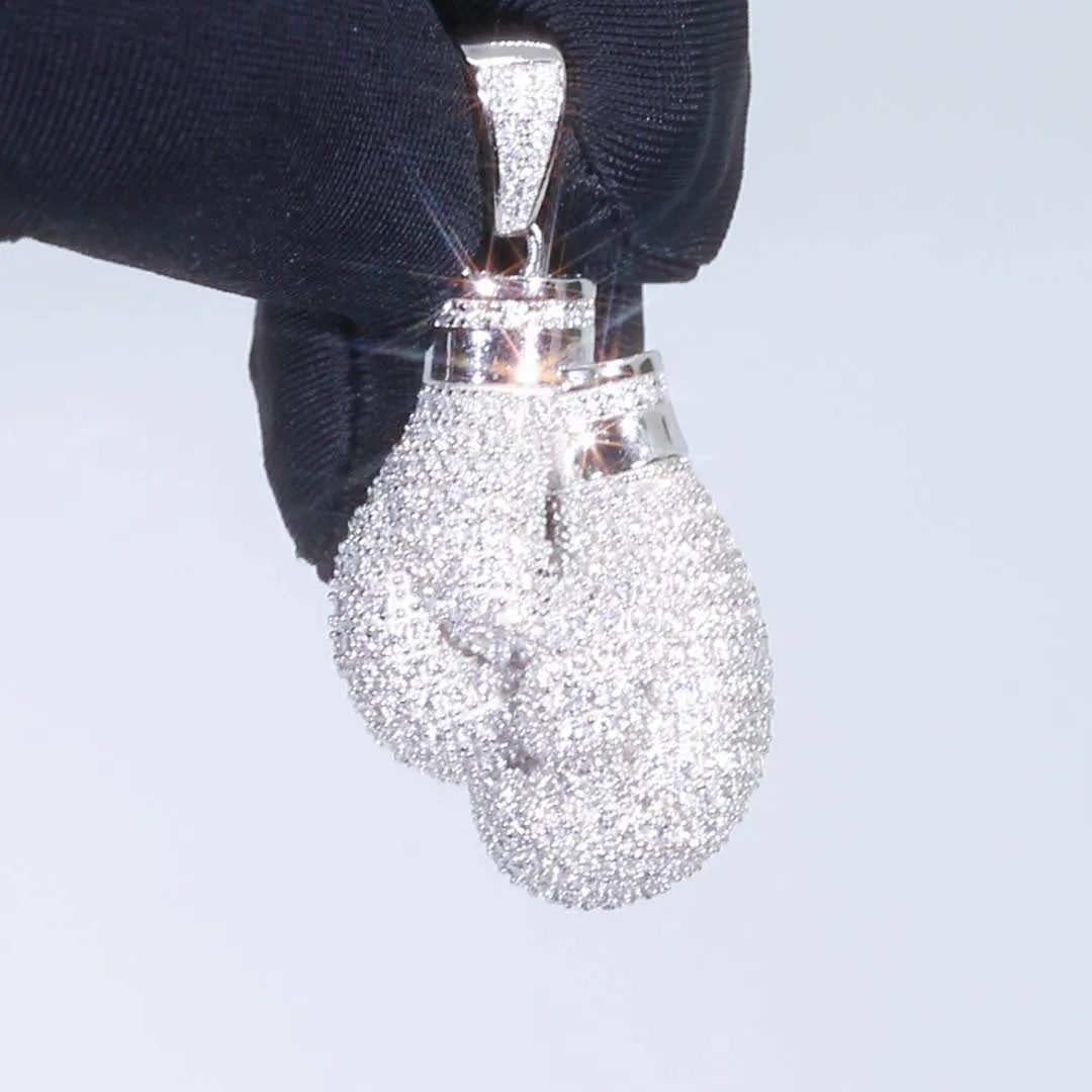 Iced out Boxing Gloves Pendant