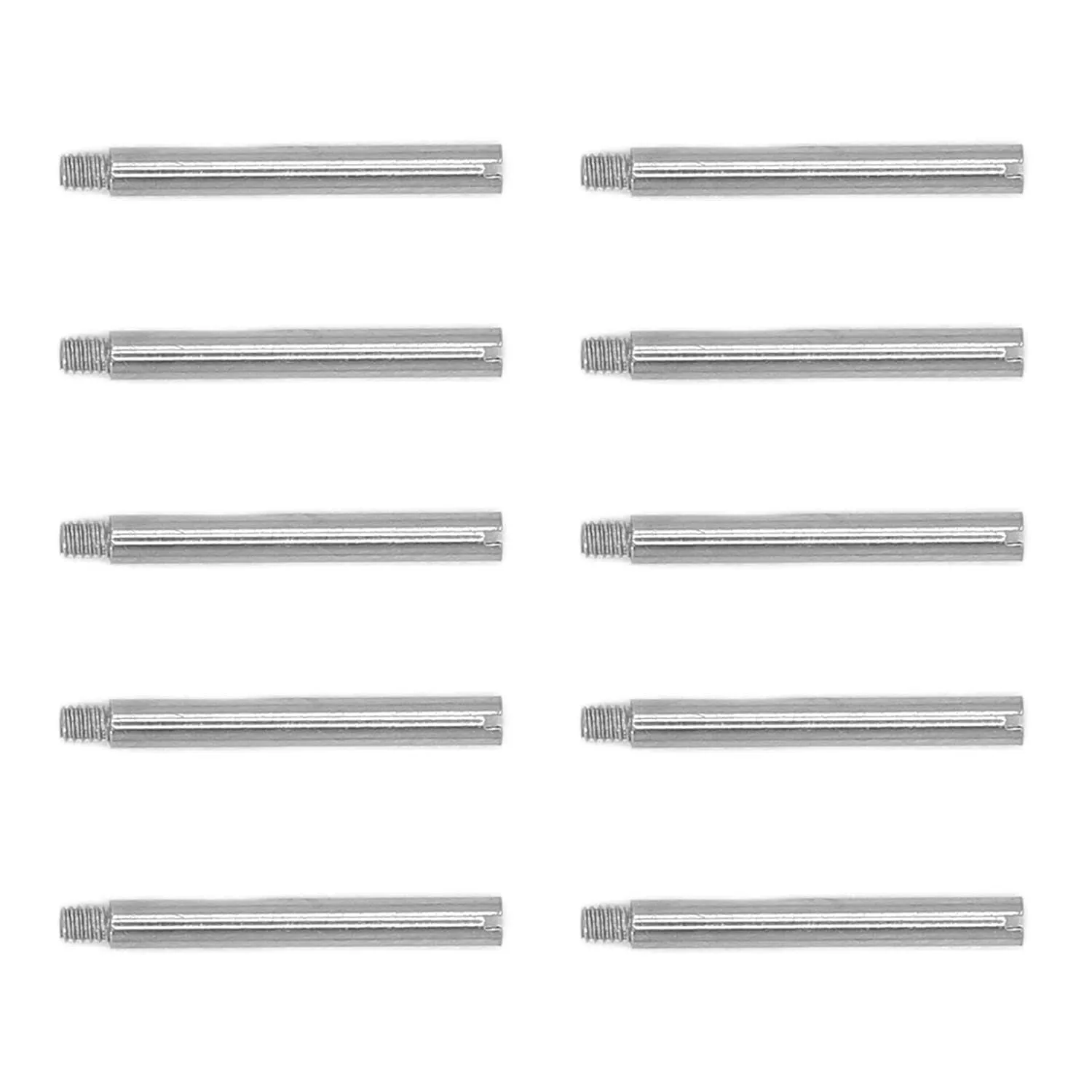 Jeanoko Watch Band Screw Tube, Professional Watch Band Screw Link Pin Steel Safe Portable Replacement Accessory Hard for Watch Repair Shop Watch Screw Replacement(0.53 X 0.06in