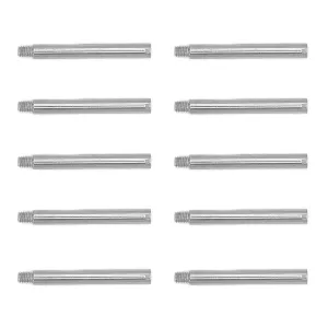Jeanoko Watch Band Screw Tube, Professional Watch Band Screw Link Pin Steel Safe Portable Replacement Accessory Hard for Watch Repair Shop Watch Screw Replacement(0.53 X 0.06in