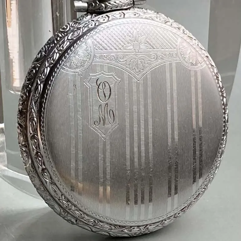 J.W. Benson Pocket Watch Manual Antique Open Face 44mm Vintage Silver
