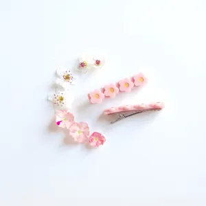Kit & Kate Flora Children's Hair Clips - Bubble Gum Pink