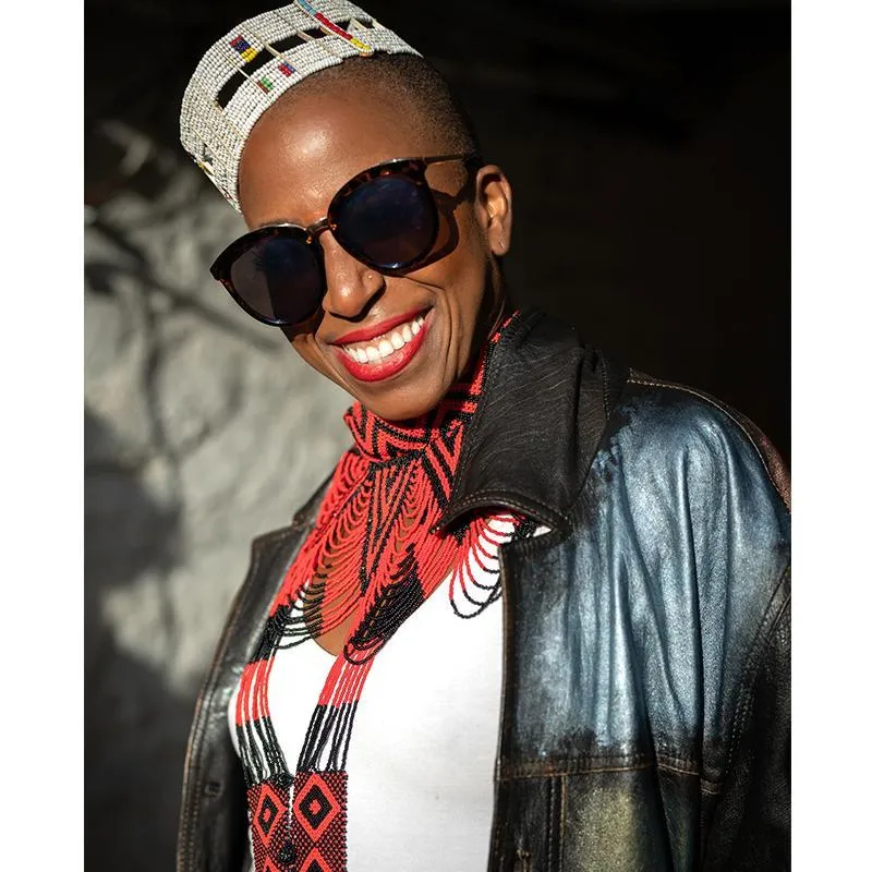 Mawe Long Beaded Bib Necklace 02