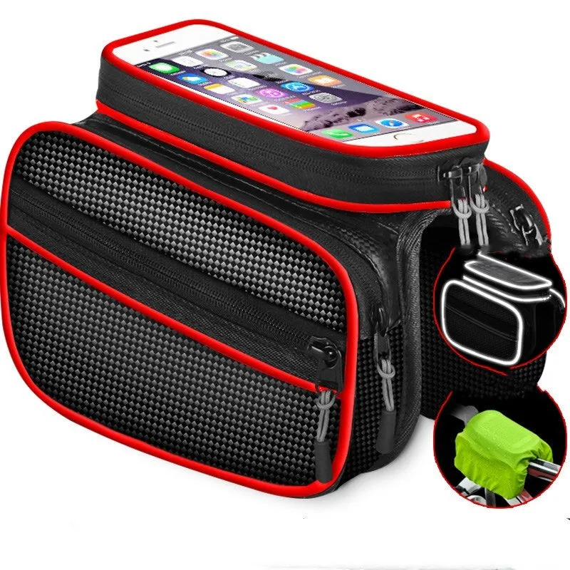 Mobile phone bicycle saddle bag