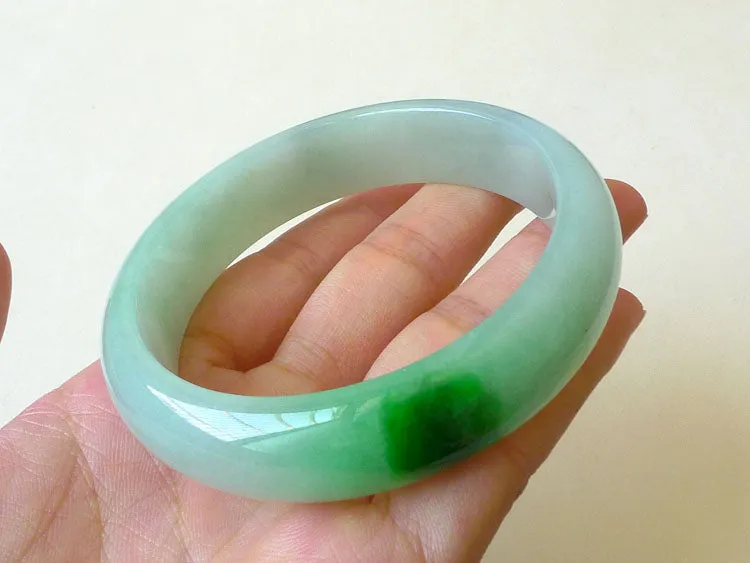 Natural Jade Bangle Jadeite Bangle Internal Diameter 58.5mm BER714