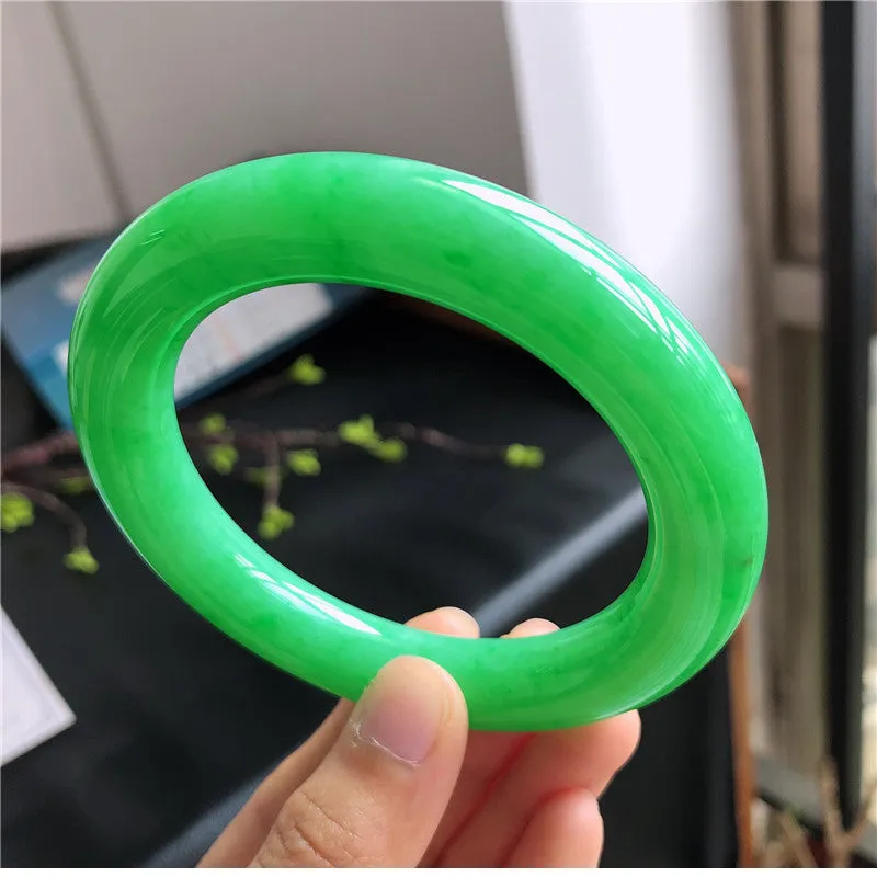 Natural Jade Bangle Jadeite Bangle Internal Diameter 58mm L4031750