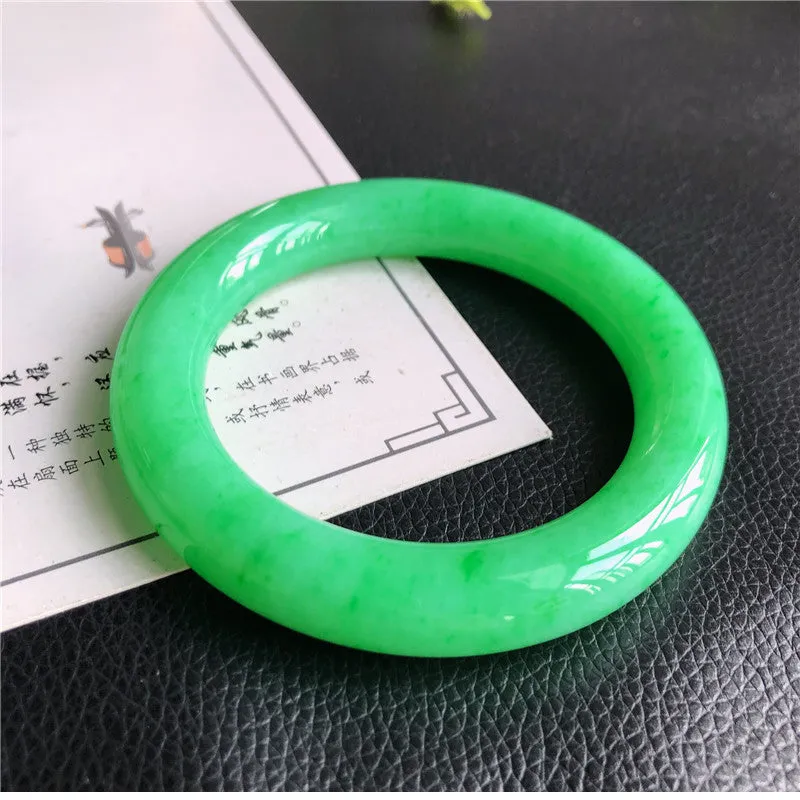 Natural Jade Bangle Jadeite Bangle Internal Diameter 58mm L4031750
