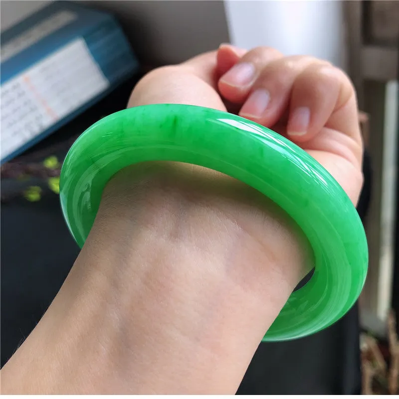 Natural Jade Bangle Jadeite Bangle Internal Diameter 58mm L4031750