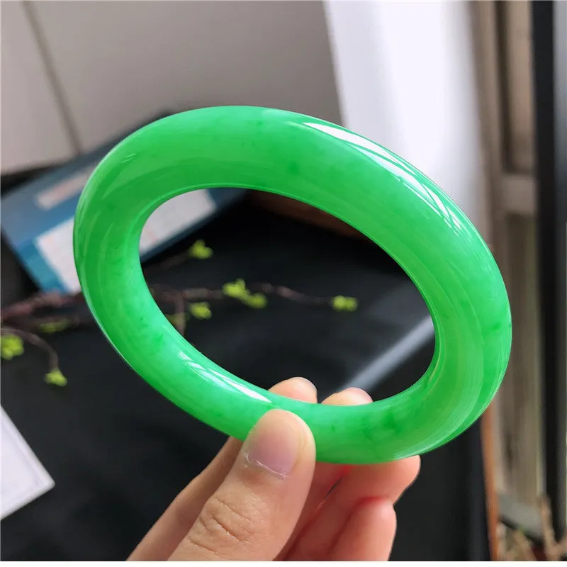 Natural Jade Bangle Jadeite Bangle Internal Diameter 58mm L4031750