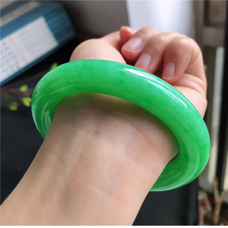 Natural Jade Bangle Jadeite Bangle Internal Diameter 58mm L4031750