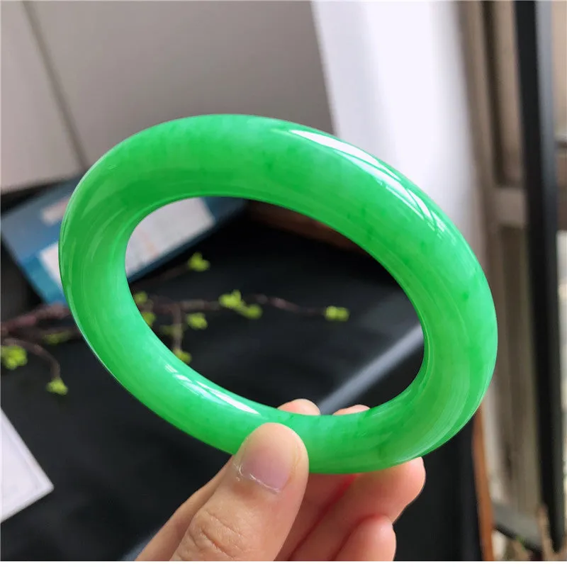 Natural Jade Bangle Jadeite Bangle Internal Diameter 58mm L4031750