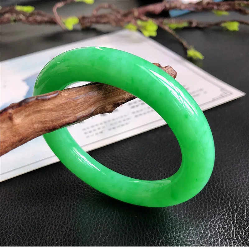 Natural Jade Bangle Jadeite Bangle Internal Diameter 58mm L4031750