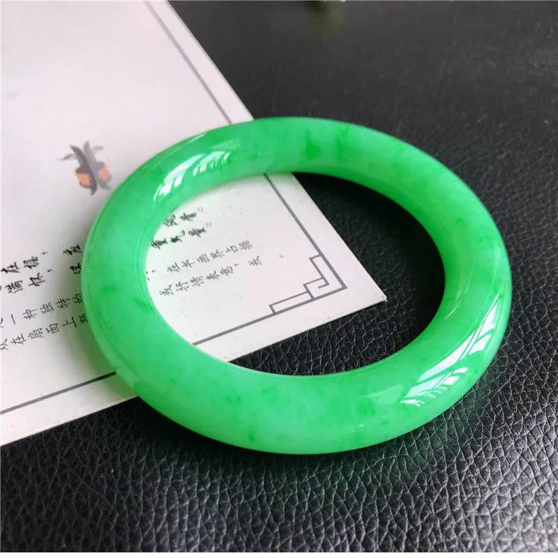 Natural Jade Bangle Jadeite Bangle Internal Diameter 58mm L4031750