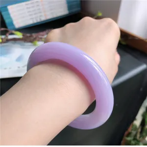 Natural Jade Bangle Jadeite Bangle Internal Diameter 59.4mm A8022424