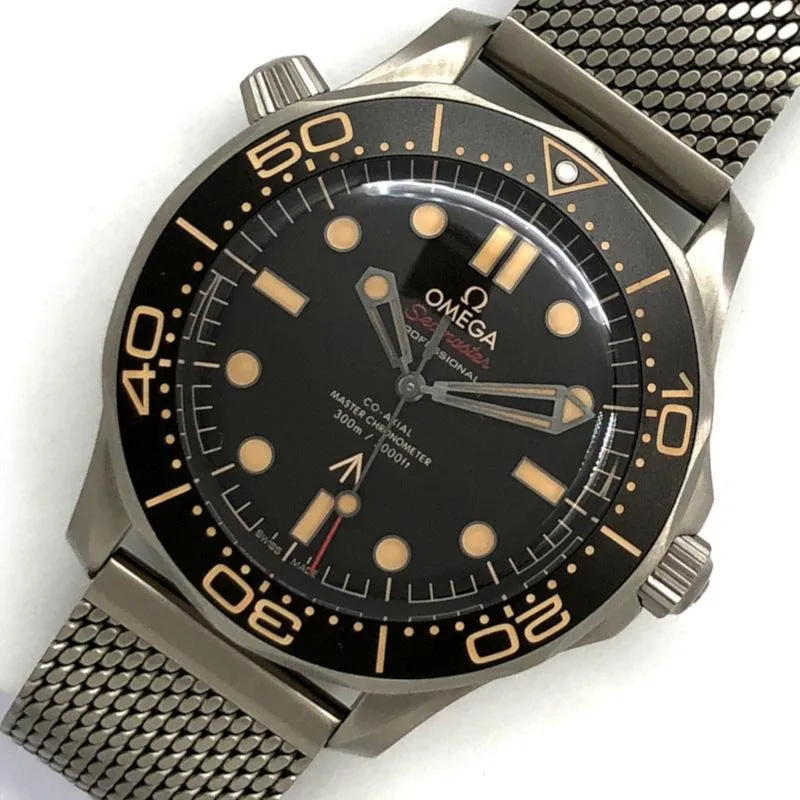 Omega Seamaster Diver 300 Co-Axial Master Chronometer 007 210.90.42.20.01.001 Titanium Titanium Watch Men's Used