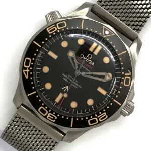 Omega Seamaster Diver 300 Co-Axial Master Chronometer 007 210.90.42.20.01.001 Titanium Titanium Watch Men's Used