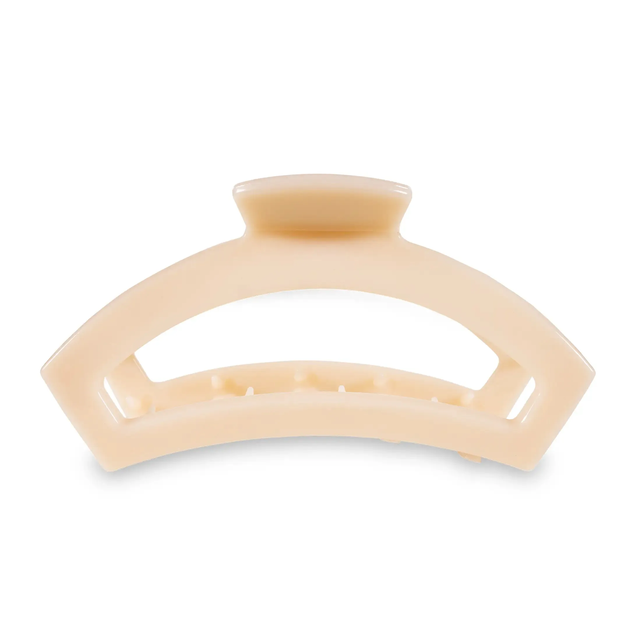 Open Almond Beige Teletie Hair Clip