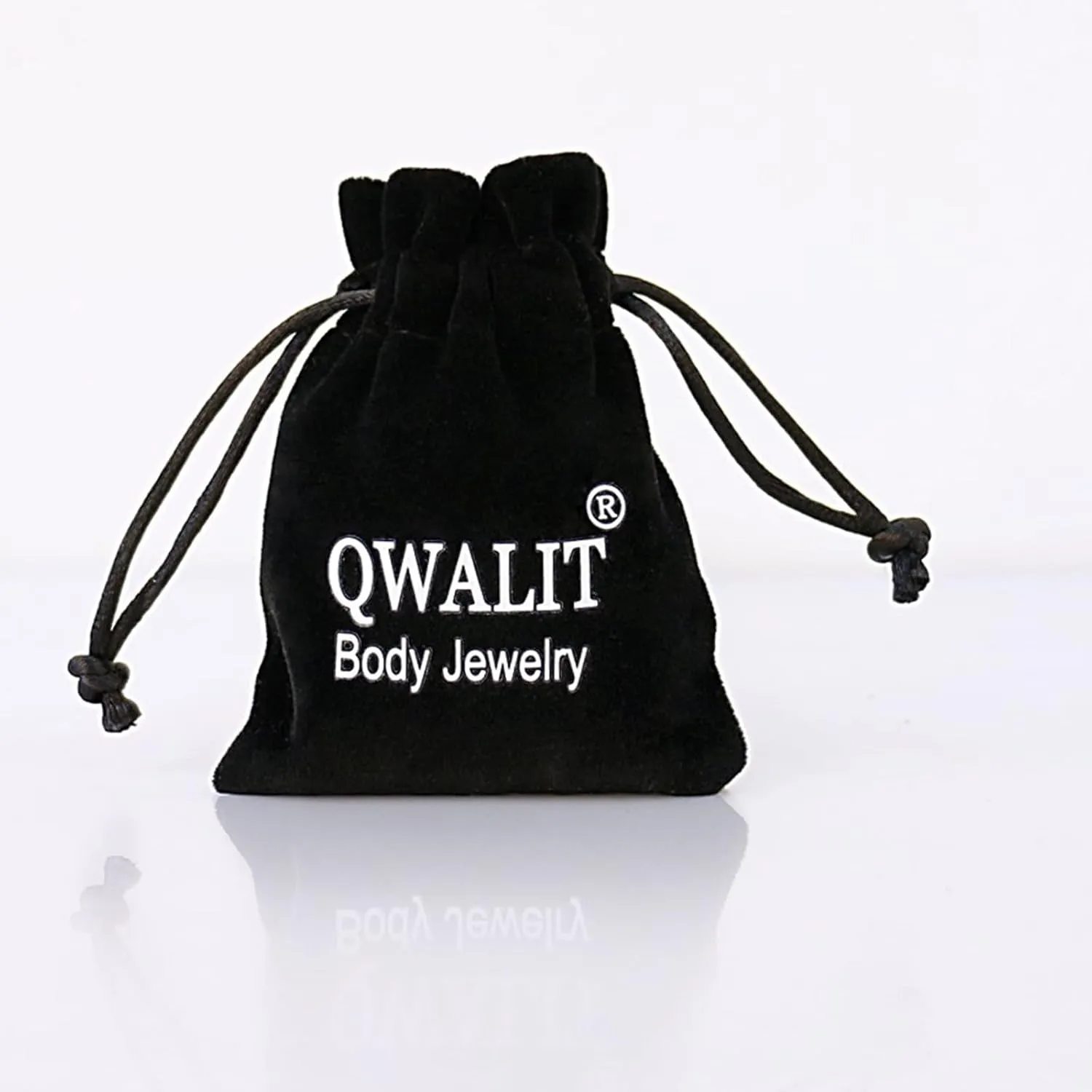 QWALIT Belly Rings - Short Bar Belly Button Rings in Surgical Steel with Opal Stones - 6mm & 10mm