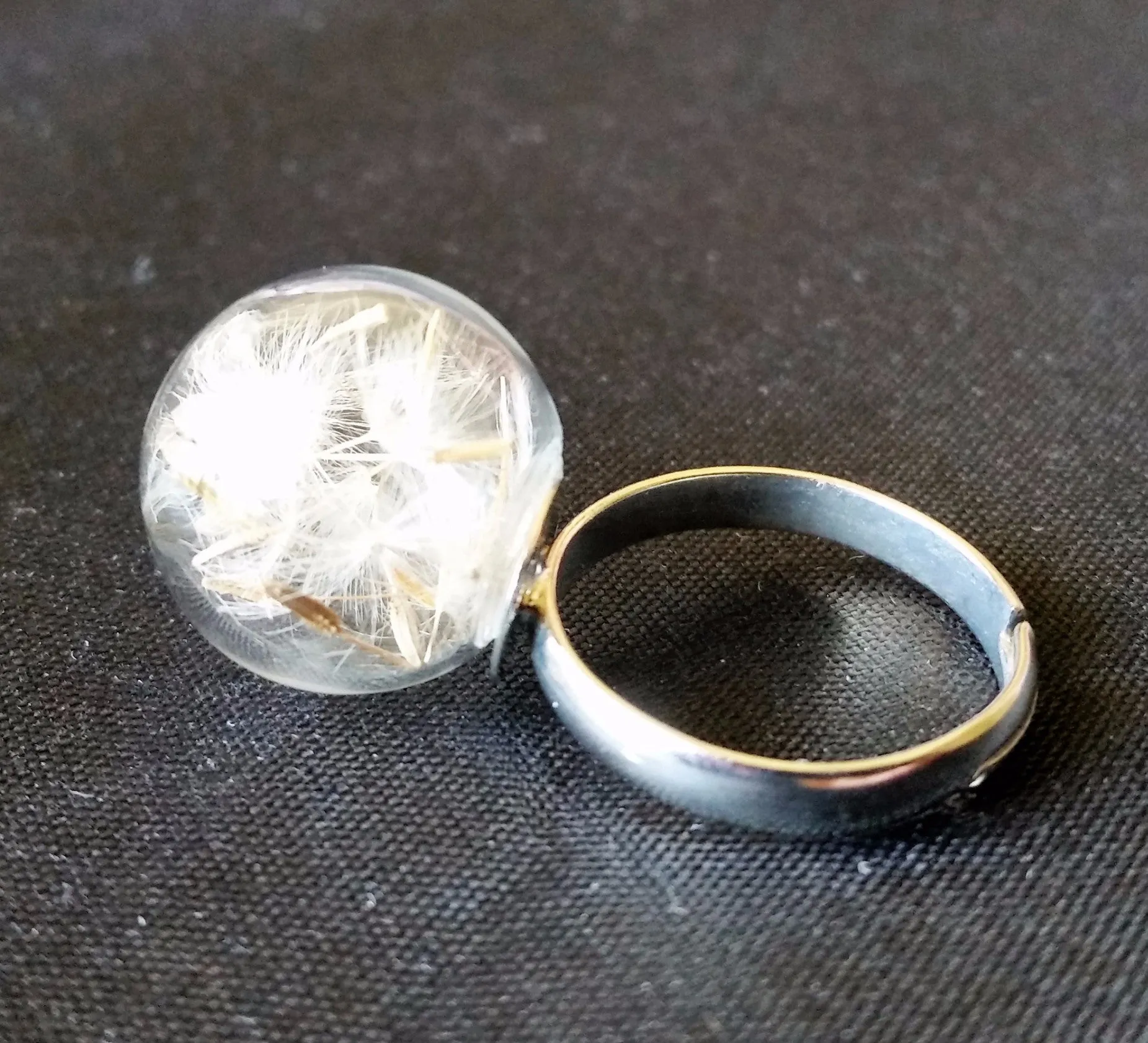 Real Dandelion Ring