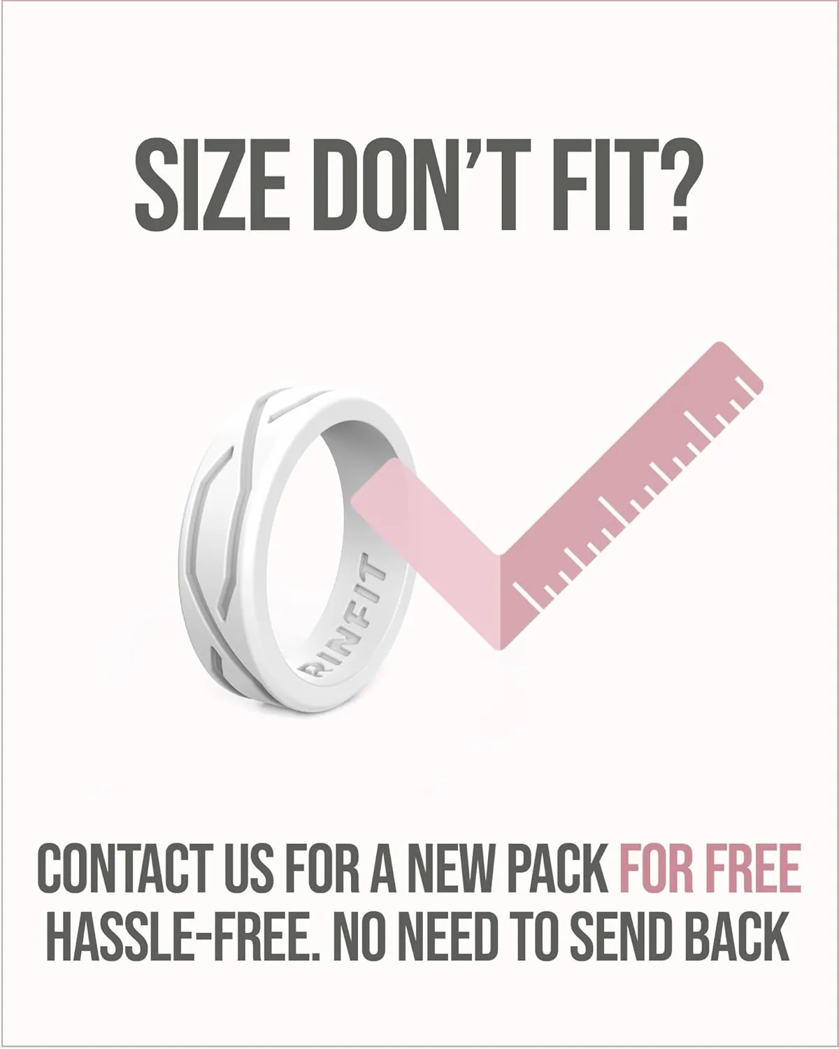Rinfit Silicone Wedding Ring Sets - Soft, Stackable & Thin Silicone Rings for Her - Womens Rubber Wedding Rings