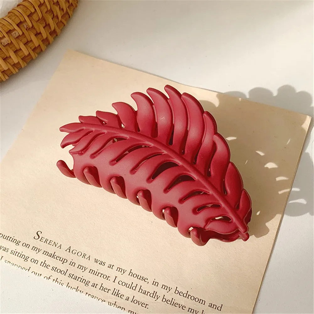 Solid Color Large Claw Hair Clip