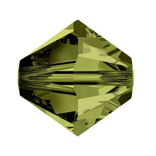 Swarovski 4mm Bicone - Olivine (10 Pack) XILION