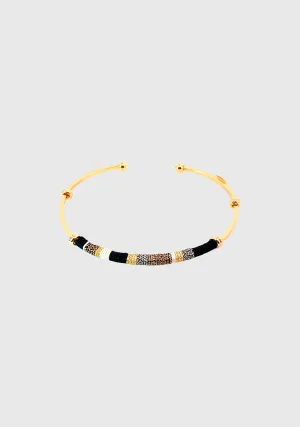 Zanzibar Bracelet_Gold Black