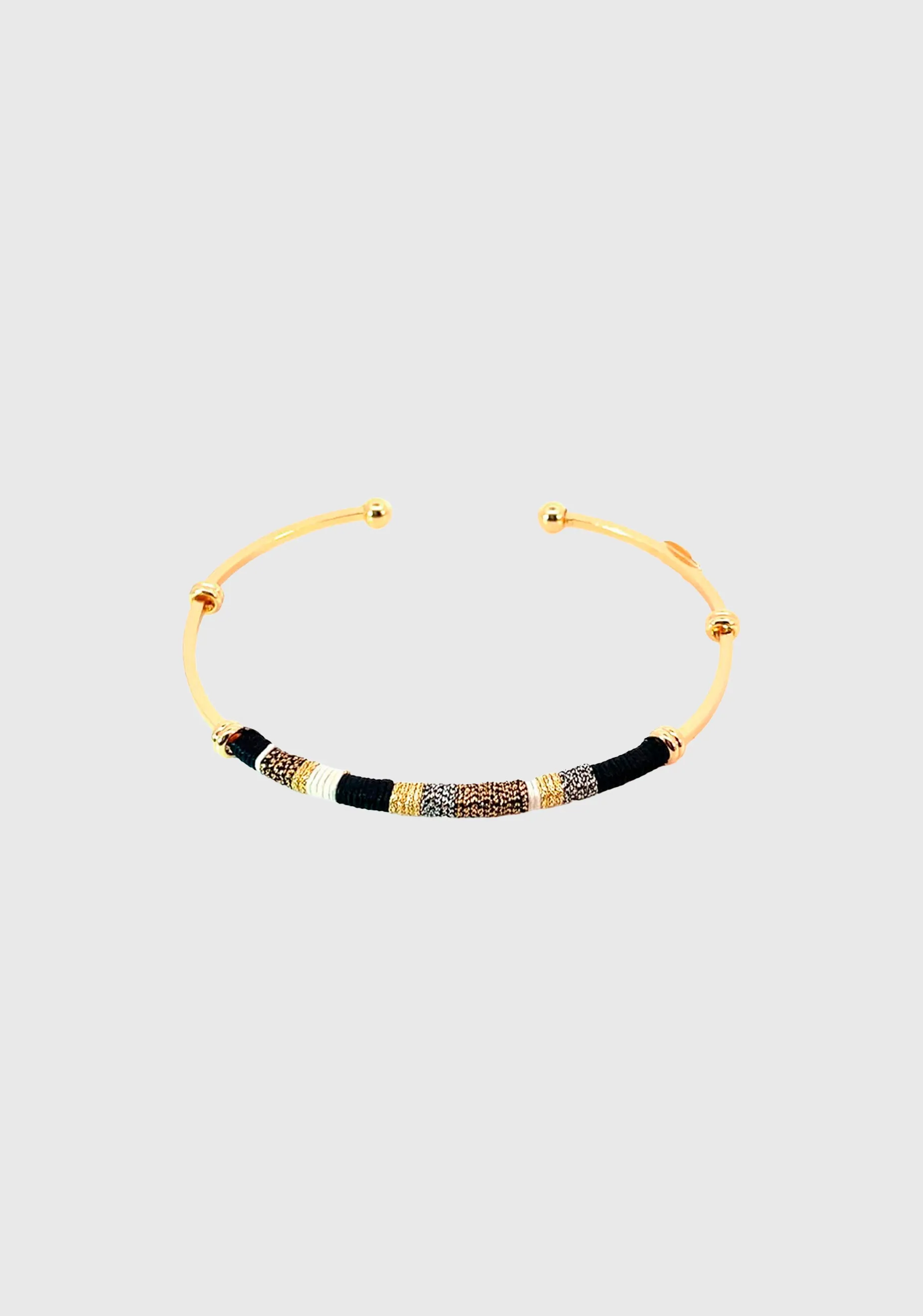 Zanzibar Bracelet_Gold Black